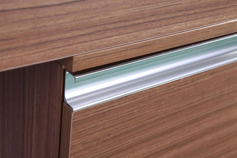 Mobile Bagno Sospeso 100 cm Ebano Carnelli Marrono Chiaro-2