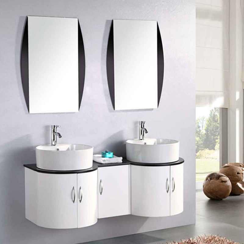 Mobile Bagno Sospeso 138 cm Tiger Carnelli Bianco-1