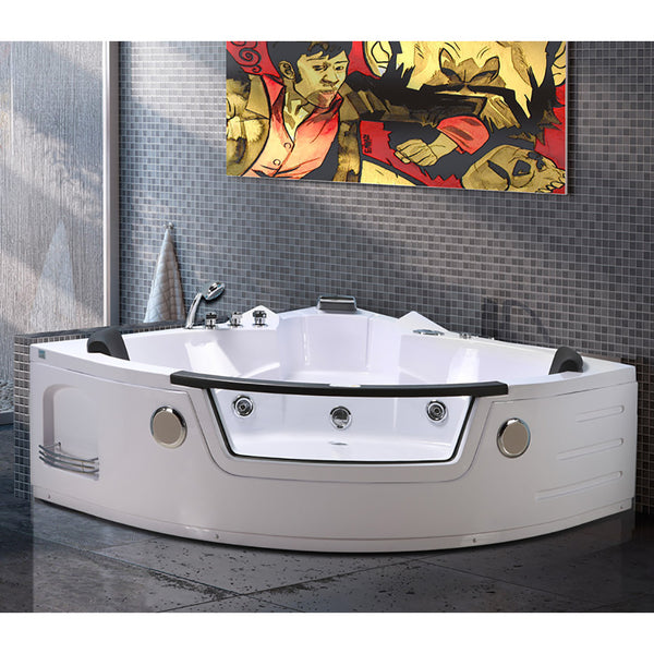 Eckbadewanne mit Hydromassage 150X150 cm Carnelli Alice sconto