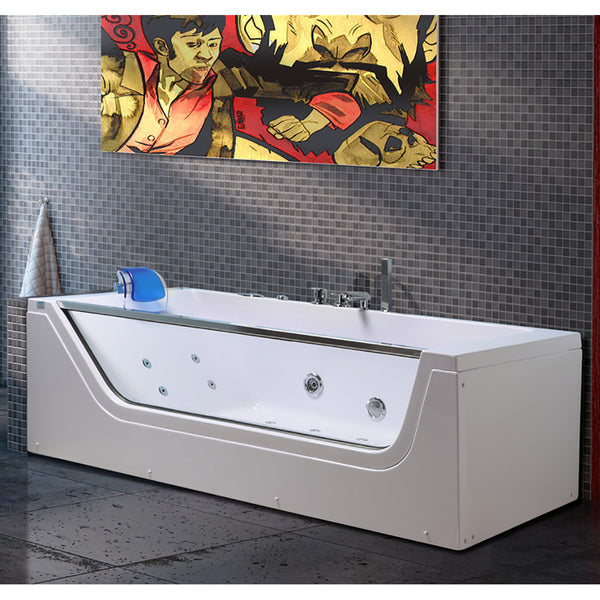 Rechteckige Hydromassage-Badewanne 180X90 cm Carnelli Pacha acquista