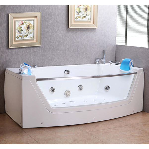 online Rechteckige Hydromassage-Badewanne 180X90 cm Carnelli Privilage
