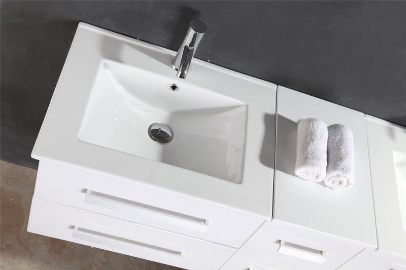 Mobile Bagno Sospeso 150 cm White Rome Carnelli Bianco-6
