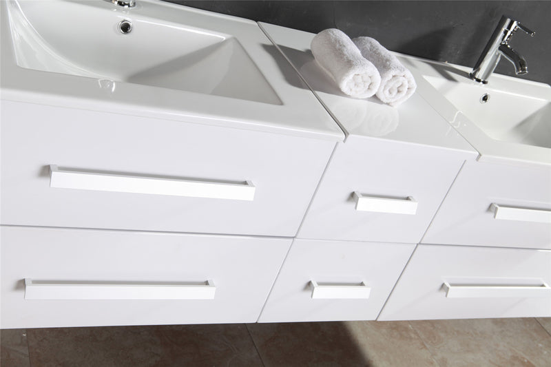 Mobile Bagno Sospeso 150 cm White Rome Carnelli Bianco-7