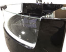 Vasca da Bagno Idromassaggio Angolare 140X140 cm Carnelli Black Shark-5