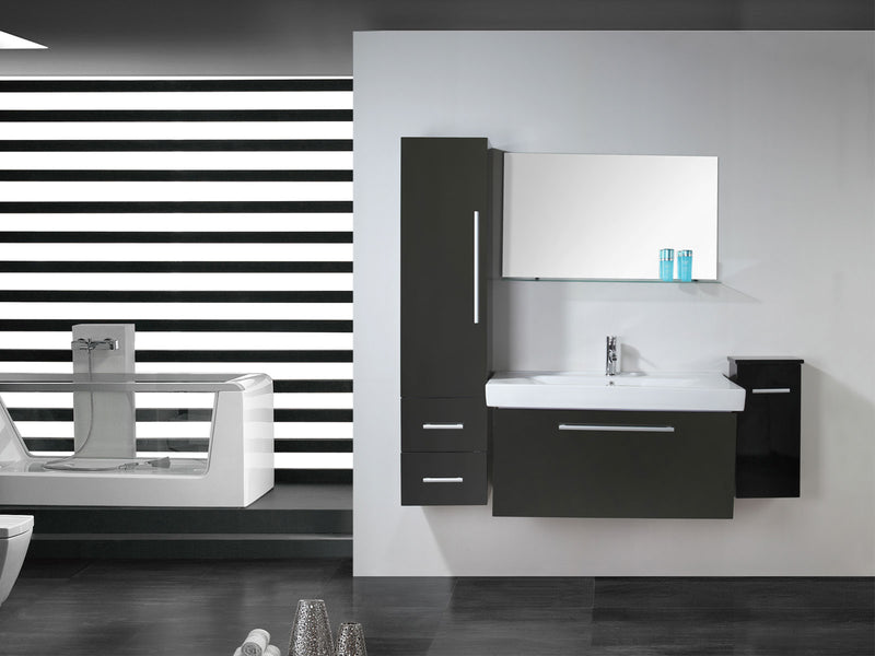 Mobile Bagno Sospeso 100 cm Carnelli London Nero-2