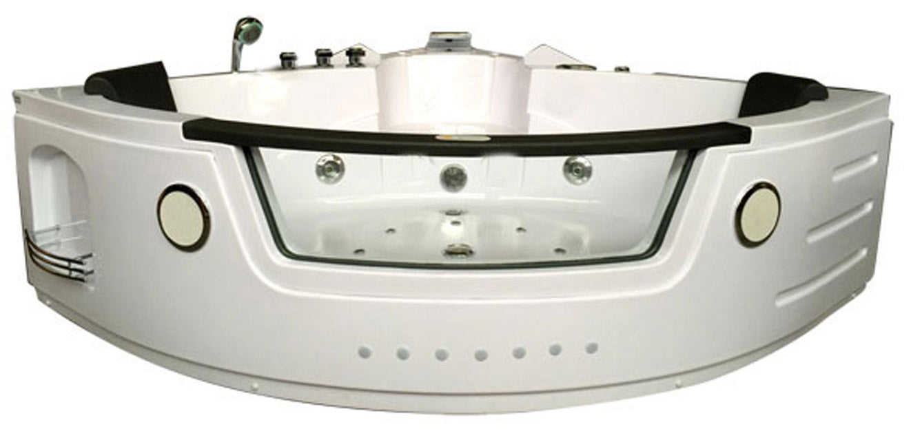 Eck-Hydromassage-Badewanne 140x140 cm...