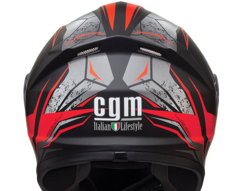 Casco Integrale per Scooter Visiera Lunga CGM Montegi 301S Rosso Opaco Varie Misure-7