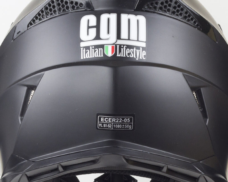 Casco Integrale per Bambino da Moto Cross CGM 209A Rocky Nero Opaco Varie Misure-3