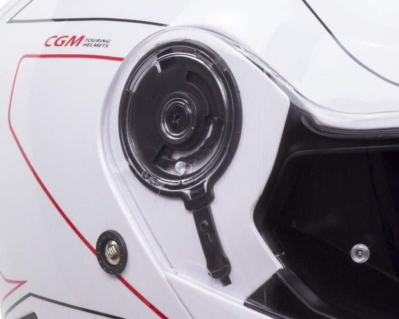 Casco Integrale per Scooter Visiera Lunga CGM Kyoto 506G Bianco Varie Misure-3