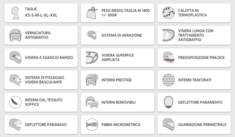 Casco Integrale per Scooter Visiera Lunga CGM Jerez 307G Rosso Opaco Varie Misure-4