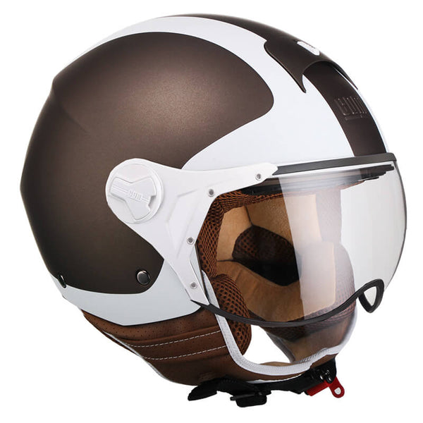online Demi-Jet Scooter Helm geformtes Visier CGM Positano 107V Matt Braun Verschiedene Größen
