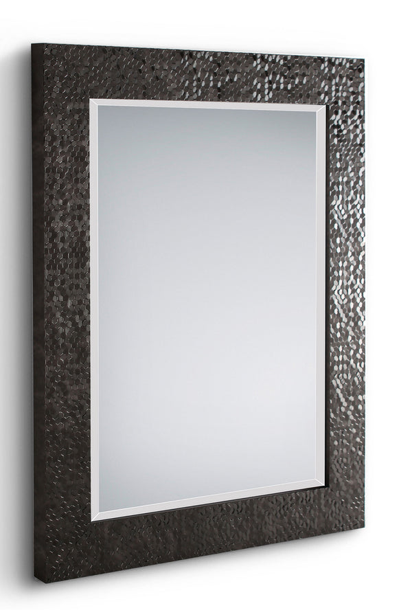 Specchio da Parete 55x70x2 cm in Plastica Alessia Nero online