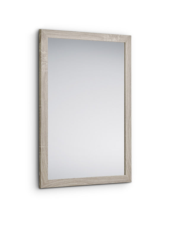 Specchio da Parete 48x68x1,6 cm in Legno Kim Rovere chiaro online