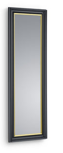 Specchio da Parete 50x150x5 cm in Plastica Wanda Nero oro-1