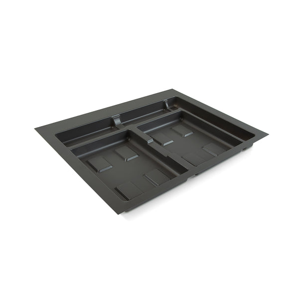 2-Platz-Basiseinheit für getrennten Abfallbehälter für Küchenschubladen 60 cm aus grauem Kunststoff Emuca acquista
