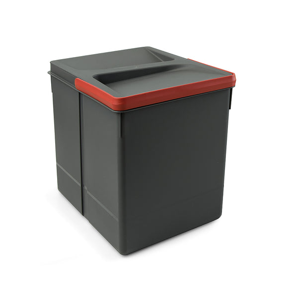 acquista Abfallbehälter für Kommode 31,2x21,6 cm H26,6 cm Emuca Anthrazitgrau