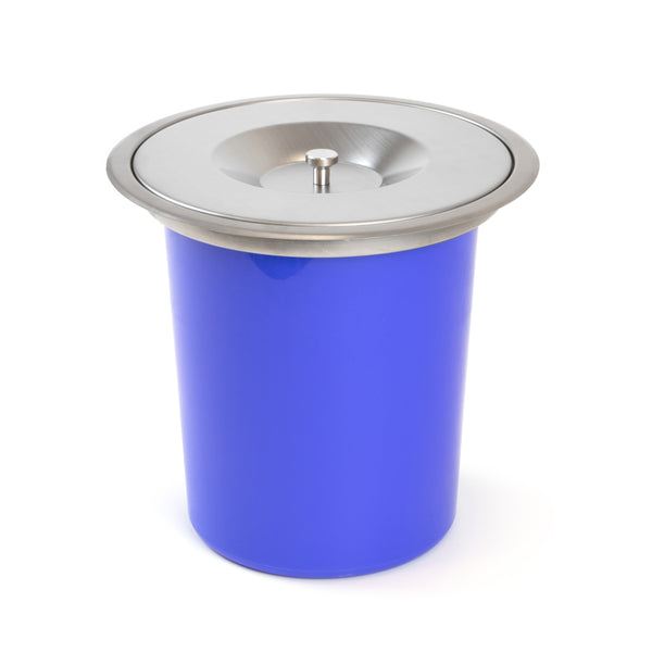 sconto 6-Liter-Einbau-Abfallbehälter Emuca aus Stahl und Kunststoff für Küchenarbeitsplatten