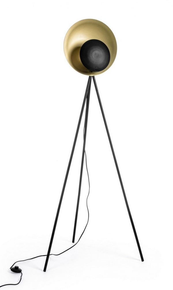 Stehlampe 87x56x155 cm E27 mit schwarzem und goldenem Stativ acquista