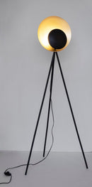 Lampada da Terra Piantana 87x56x155 cm E27 con Treppiede Nero e Oro-4
