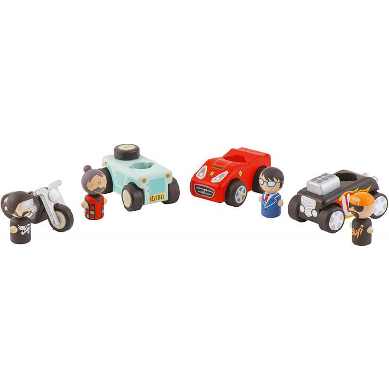 Parcheggio Giocattolo per Bambini 3 Piani con Ascensore in Legno Trudi-4