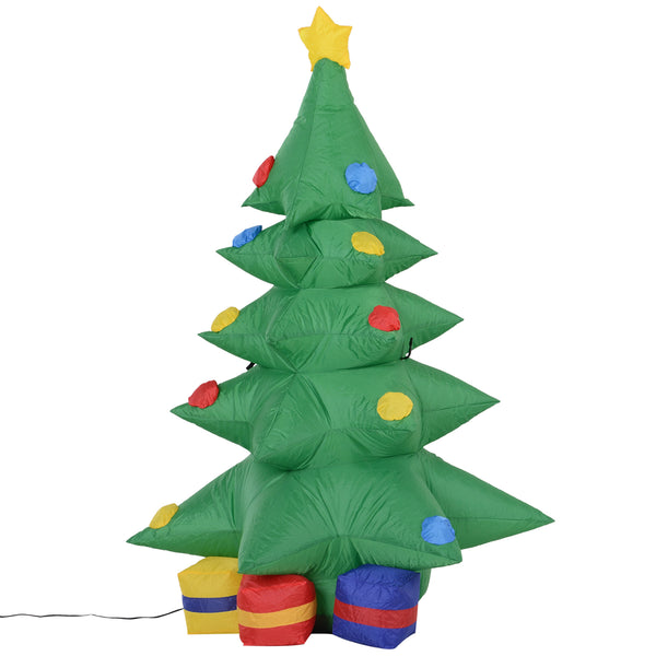 Aufblasbarer Weihnachtsbaum 120 cm aus Polyester mit LED-Lichtern online