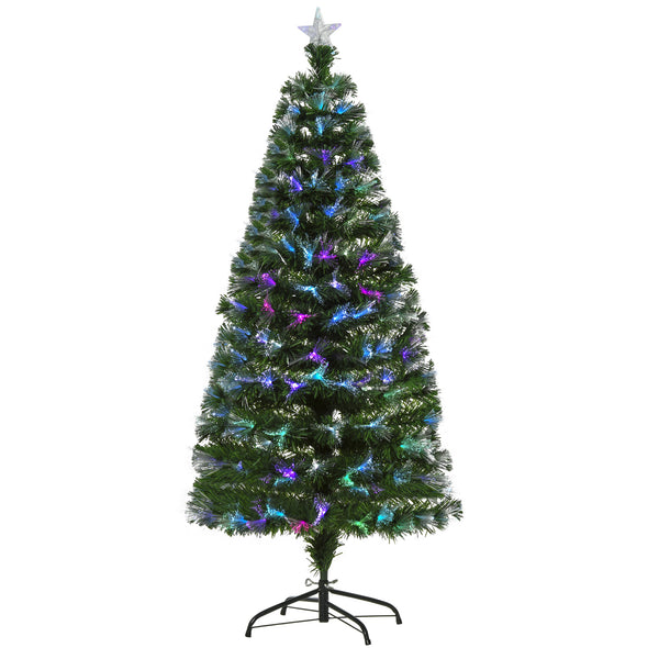 Sehr dicker künstlicher Weihnachtsbaum 150 cm in Fiberoptik mit 180 LEDs acquista