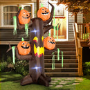Decorazione Halloween Albero Gonfiabile 240 cm con LED -2
