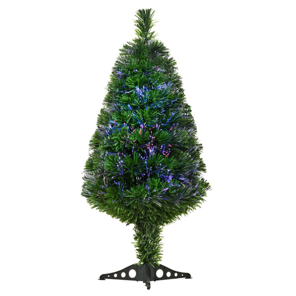 Künstlicher Weihnachtsbaum 90 cm 90 Äste aus PVC und grüner Faseroptik prezzo