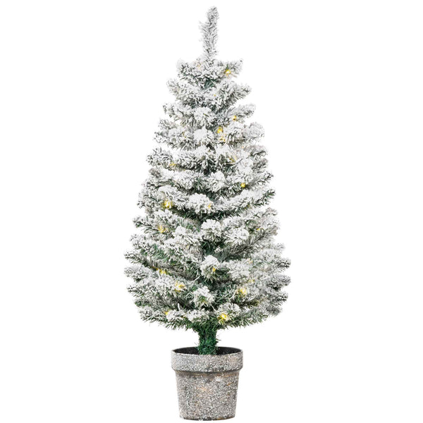 prezzo Künstlicher Weihnachtsbaum 90 cm 116 Zweige mit weißen grünen LED-Lichtern