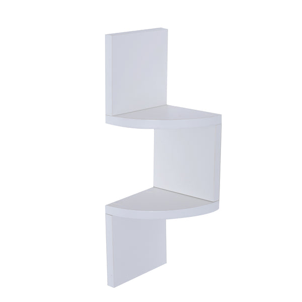 Modernes Bücherregal mit Wandregalen aus weißem MDF-Holz 16x16x50 cm online