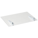 Tavolino da Parete Pieghevole Salvaspazio 60x40x20 cm in MDF Bianco-8