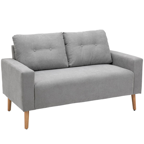2-Sitzer-Sofa aus grauem Stoff 15x76x88 cm sconto