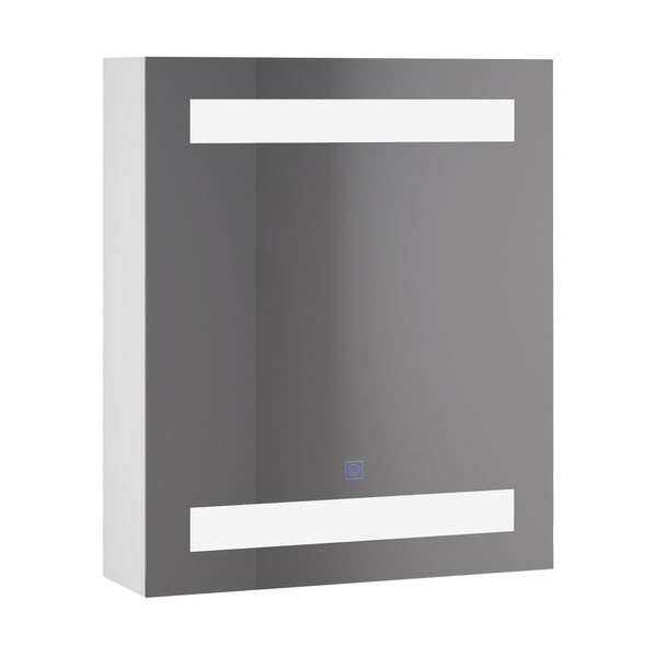 Badezimmer-Wohnwand 1 Spiegeltür mit LED 60x50x15 cm MorningLight White online