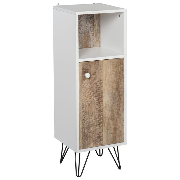 Badezimmerschrank 31,5x30x91,5 cm aus weißem Holz online