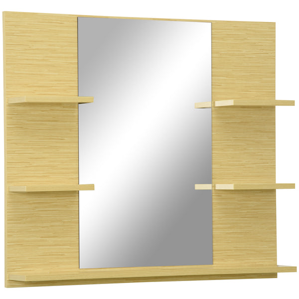 online Badezimmer-Wandschrank mit Spiegel 80x12,5x70 cm 5 Regale aus MDF