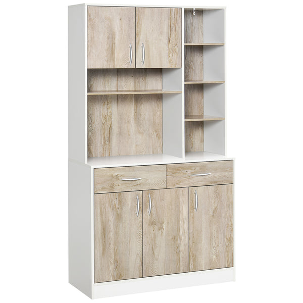 prezzo Küchenschrank Sideboard mit Türen Schubladen und Rübenfächern 100x39x180 cm
