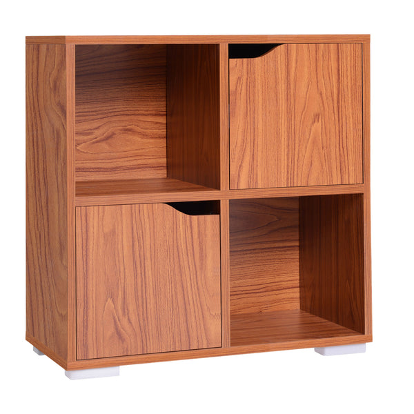 Bücherschrank mit 4 Fächern aus Holz 60x29x60 cm online