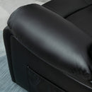 Poltrona Relax Reclinabile Manuale 100x89x100 cm in in Similpelle Nero-7