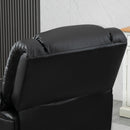 Poltrona Relax Reclinabile Manuale 100x89x100 cm in in Similpelle Nero-8