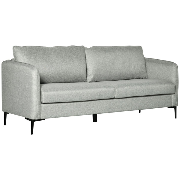 3-Sitzer-Sofa 193 x 78 x 71 cm aus grauem Polyestergewebe acquista