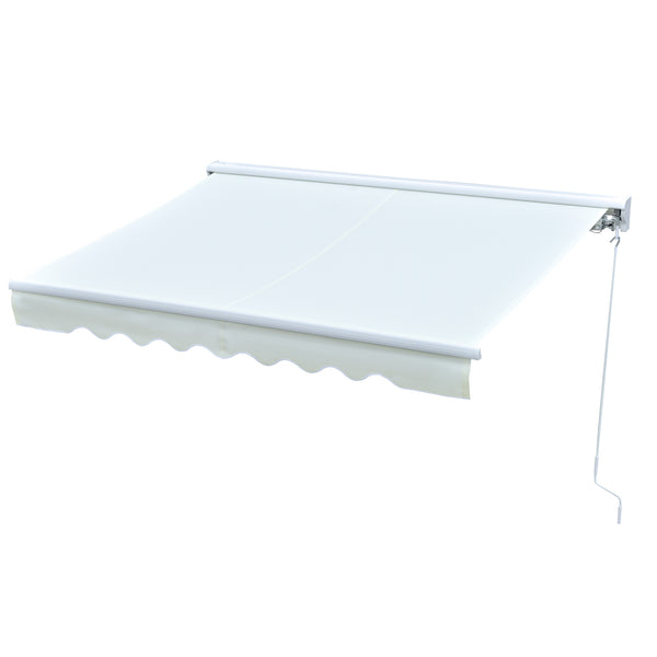 prezzo Elektrische Wand-Rollmarkise 2,5x2m mit LED in Aluminium und beige Polyester
