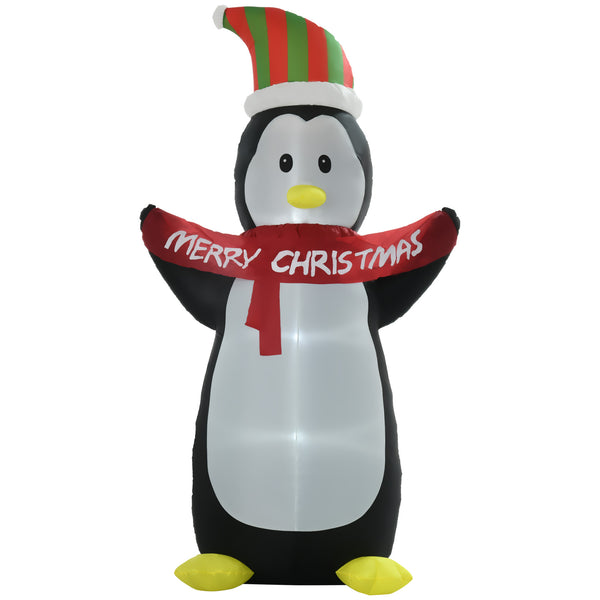 prezzo Aufblasbarer Pinguin H243 mit schwarz-weißen LED-Leuchten