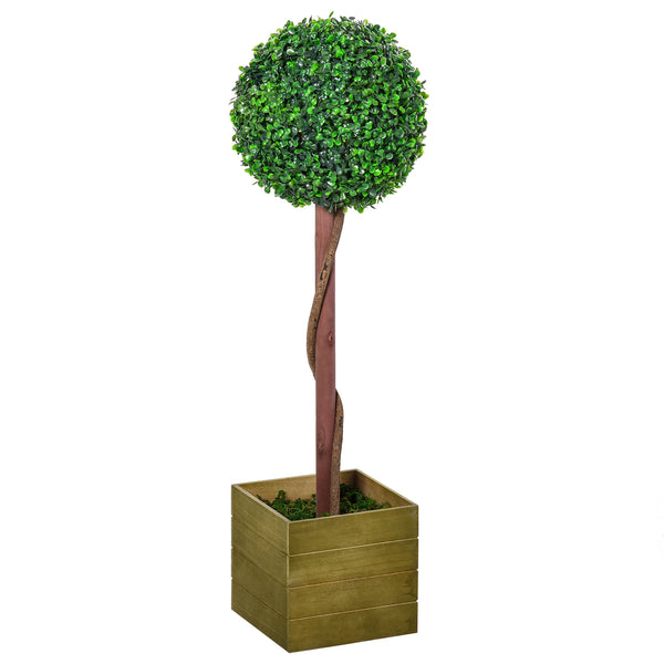prezzo Künstlicher Buchsbaum H87 cm mit grünem Topf