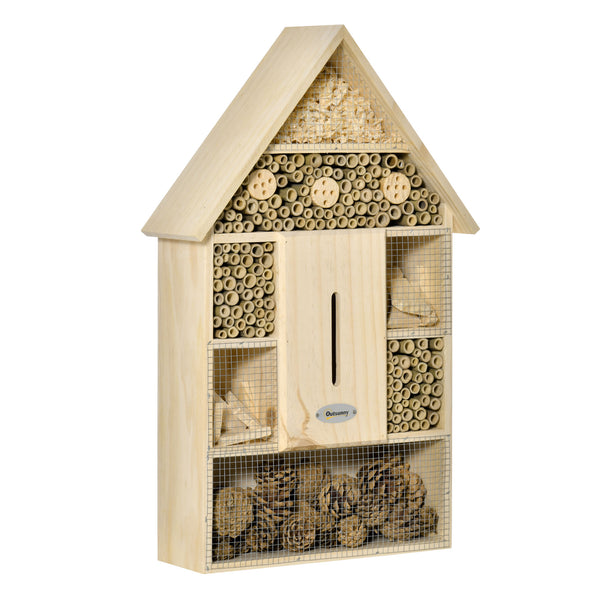 Garten-Insektenhaus 32x12,5x57 cm 5 Ebenen aus Holz und Bambus online