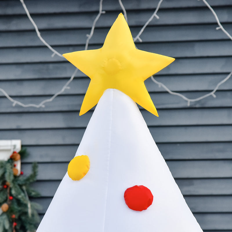 Albero di Natale Gonfiabile H245 cm con Luci LED Bianco-9