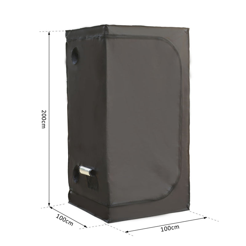 GrowBox Tenda Idroponica per Coltivazione Piante in Oxford 100x100x200 cm -3