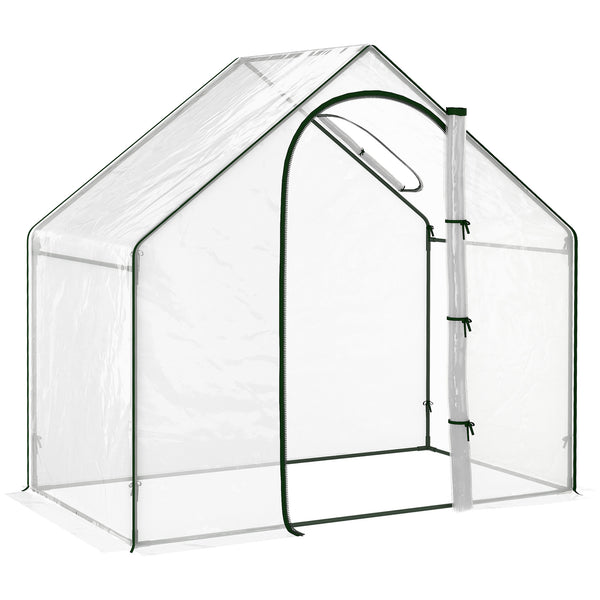 acquista Gartengewächshaus aus transparentem PVC 180x105x150 cm