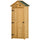 Gartenbox für Werkzeuge 77 x 54,2 x 179 cm aus gelbem wasserfestem Holz