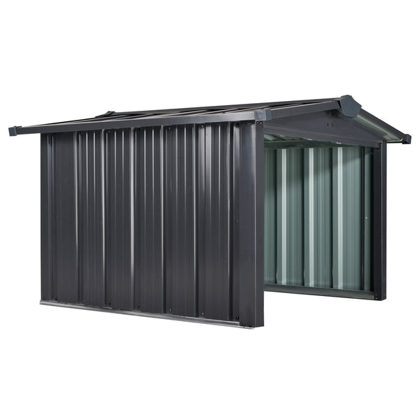Gartenbox aus Blech für Mähroboter 88 x 87 x 60 cm aus schwarzem Stahl prezzo