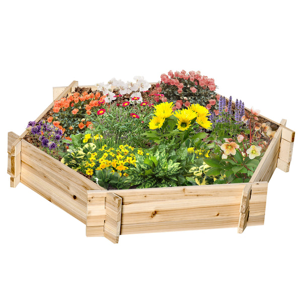 Bett für Gartenpflanzer 100 x 92 x 16 cm Steckbare Holzstruktur online